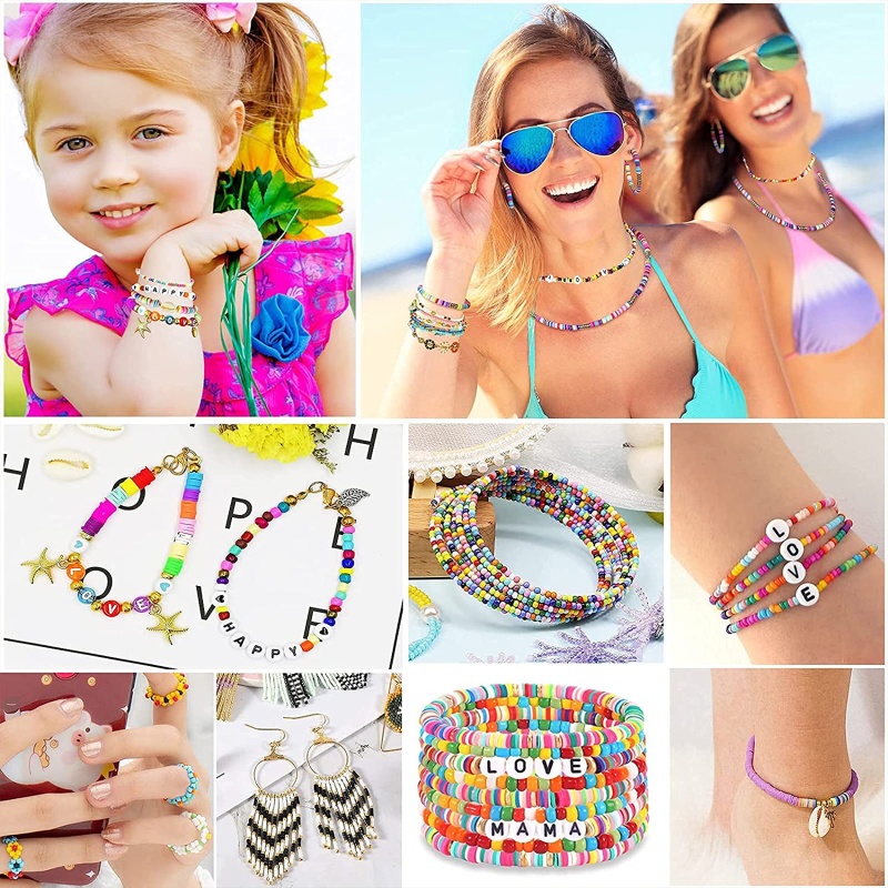 Sa Chuỗi Hạt Thủy Tinh Nhỏ Xinh Làm Trang Sức Thủ Công