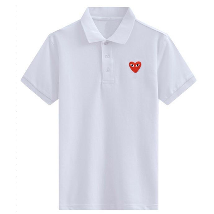✨ Áo polo 100% Cotton thêu hình trái tim cho nam nữ | BigBuy360 - bigbuy360.vn