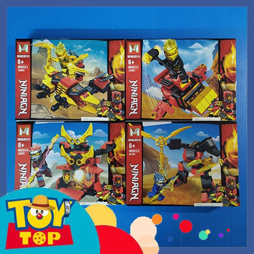 Đồ chơi ráp Ninjago - Bộ đồ chơi lắp ghép xếp hình Ninja go và phụ kiện mã MG3013