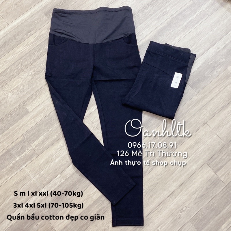 Quần Bầu Bigsize - Quần Bầu Công Sở Thời Trang Cotton Co giãn 4 Chiều