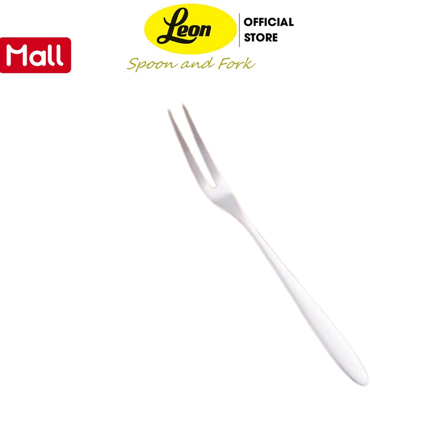 Nĩa ăn trái cây inox cán ngắn trơn 12.5 cm LEONBH005