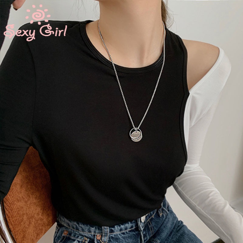 Dây chuyền mặt hình tròn phong cách hiphop cá tính cho nam nữ