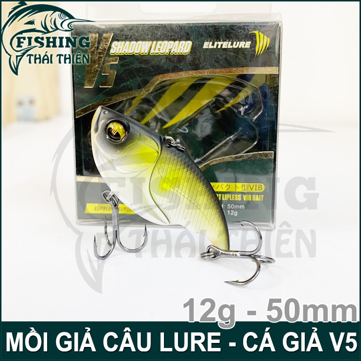 Mồi cá giả V5 câu cá lóc, chuyên lure lóc chẽm tráp mú vược măng