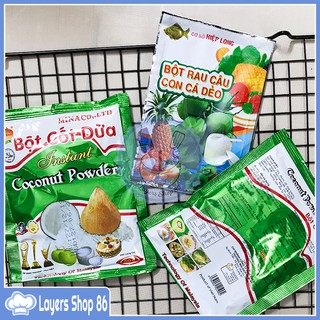 Combo 2 gói bột cốt dừa và bột rau câu con cá dẻo