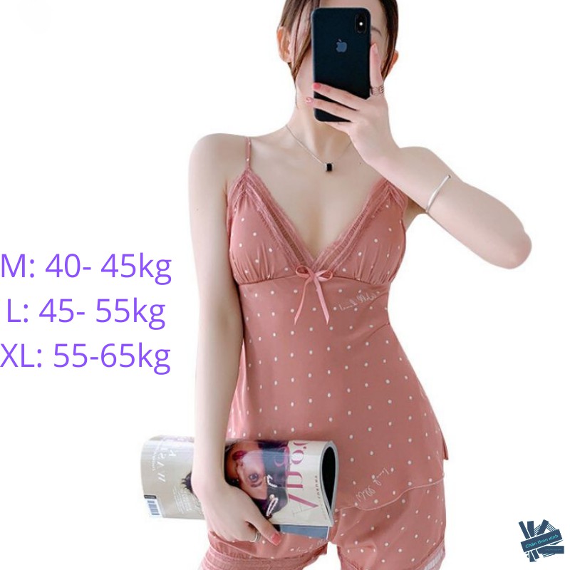 Đồ Bộ Mặc Nhà Cao Cấp Bằng Lụa Satin  Kiểu Hàn Quốc Sang Chảnh Dễ Thương | BigBuy360 - bigbuy360.vn