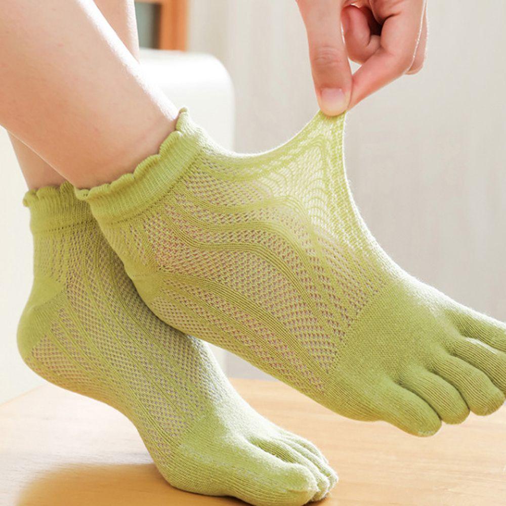 Vớ Lưới Năm Ngón Màu Trơn Thời Trang Mùa Hè Dành Cho Nữ