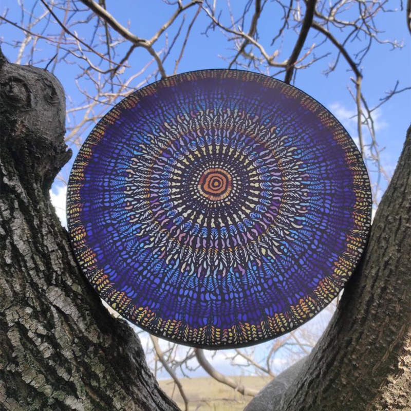Sun Shamanic Trống Phong Cách Mosaic Cho Trống
