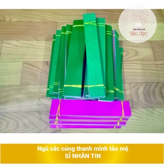 Giấy ngũ sắc cúng thanh minh tảo mộ - vàng mã sỉ lẻ giá rẻ
