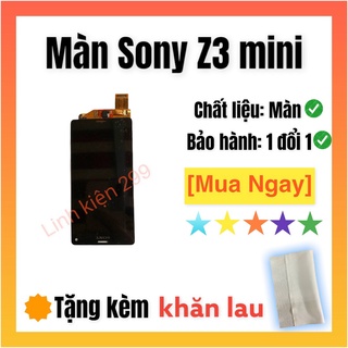 - màn hình điện thoại sony z3 mini màu trắng và đen