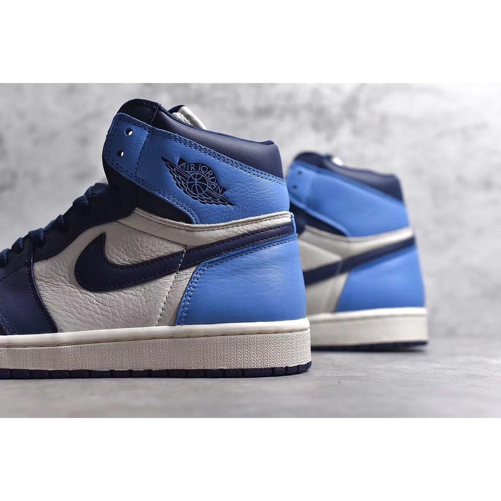 Giày ORDER Nike Air Jordan 1 Retro High  North Carolina Toe chất lượng tốt nhất