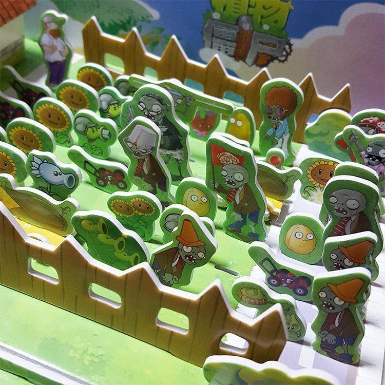 Plants vs. Đồ chơi xếp hình zombie 3D bằng giấy cho bé