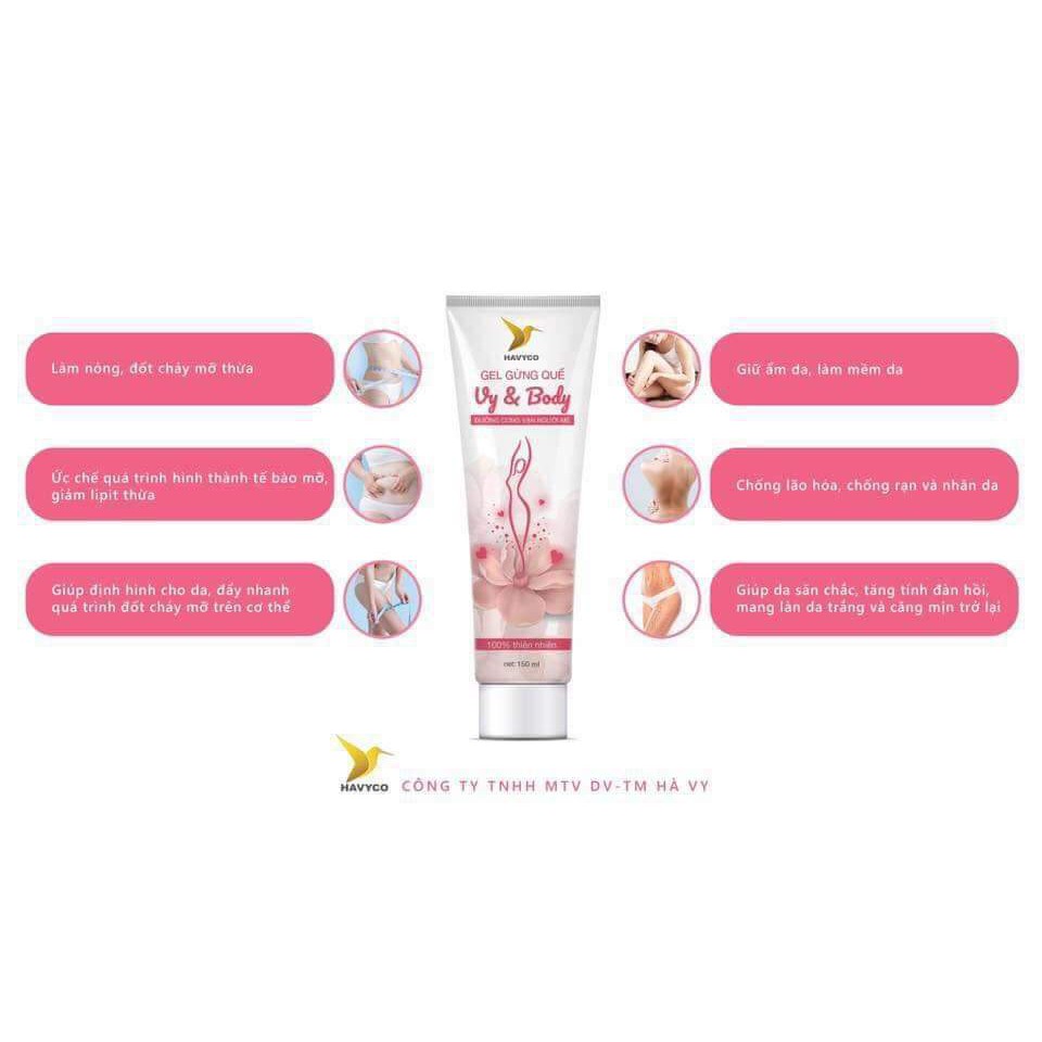 Gel gừng quế Vy&Body