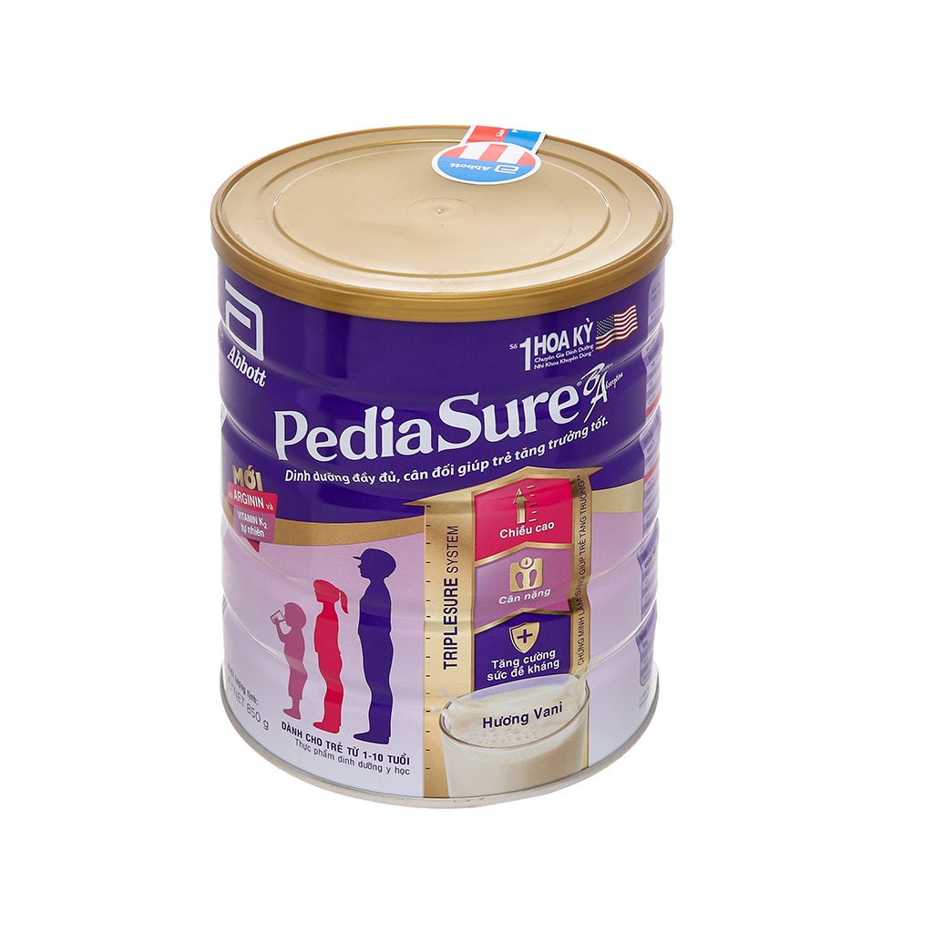 SỮA BỘT PEDIASURE ABBOTT LON 850G/1,6KG