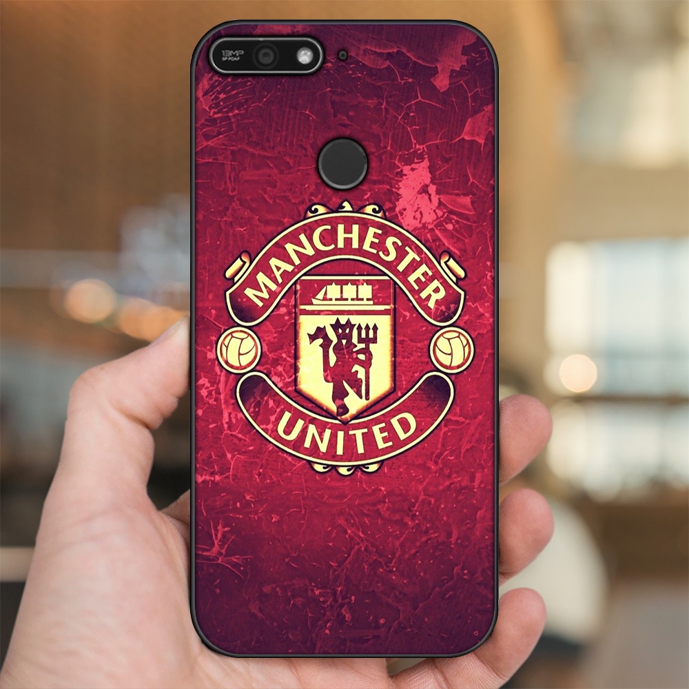 Ốp lưng Huawei Y6 Prime viền đen in hình MU Manchester United