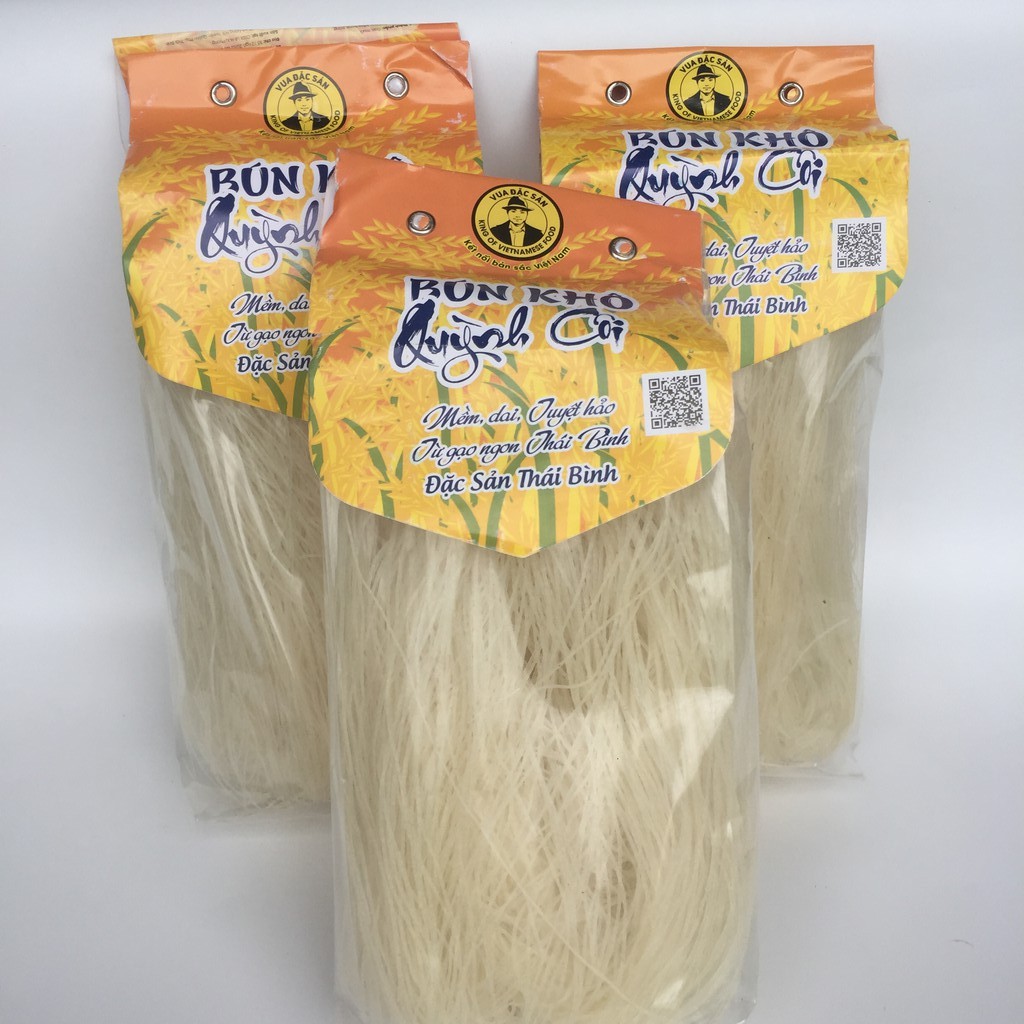 Bún khô quỳnh côi / bún tươi Safoco  300G / Mềm dai tuyệt hảo/ Từ gạo ngon thái bình / Đặc sản thái bình