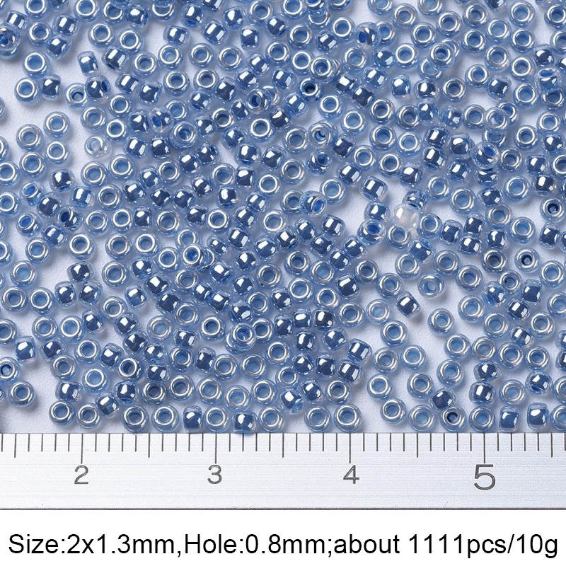 Set 1111/ 10g Hạt Cườm 2x1.3mm 0.8mm Dành Cho Làm Trang Sức Chuyên Dụng
