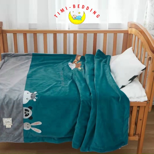Chăn lông chồn cho bé - ấm áp, an toàn cho da của bé - Timibedding