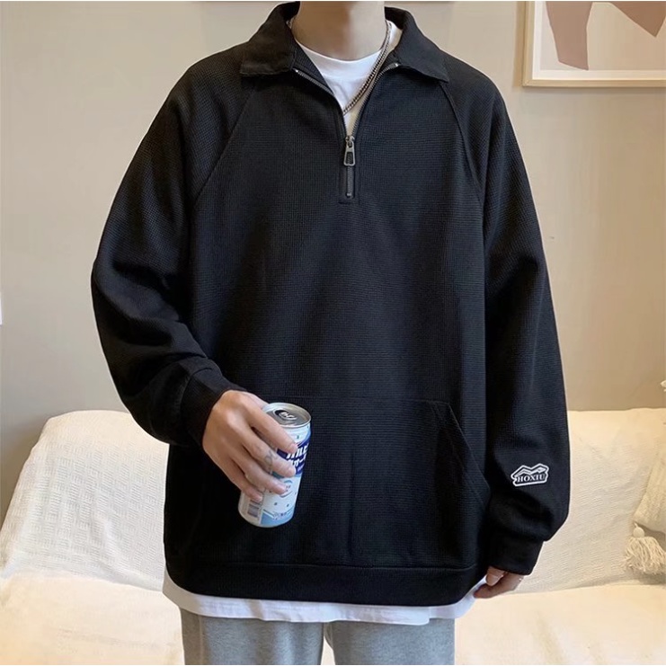 Áo sweater Tay Dài Dáng Rộng Thời Trang Hàn Quốc Cho Nam