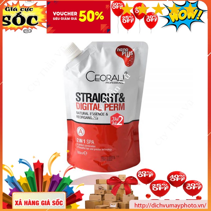 Kem Uỗn và Duỗi Tóc Toàn Năng CEORALI NANO Giàu Dưỡng Chất Siêu Nhỏ Thấm Sâu