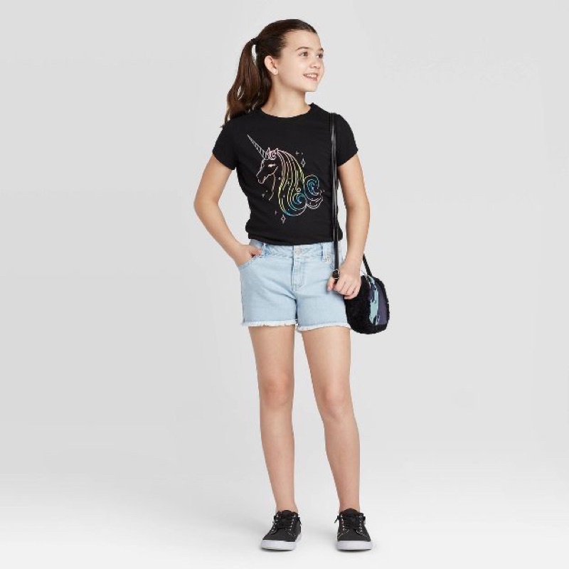 Quần short jean bé gái size đại Cat & Jack dư xịn 20-45kg