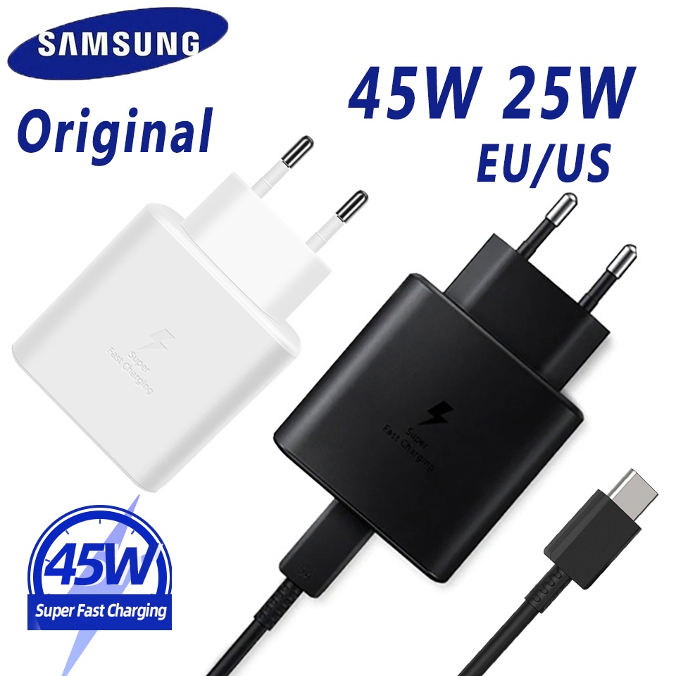 Củ Sạc Nhanh Pd 45w 25w Type C Cho Samsung Galaxy S22 S21 S20 Note 20 10 A71 A80 Tab S8 S7