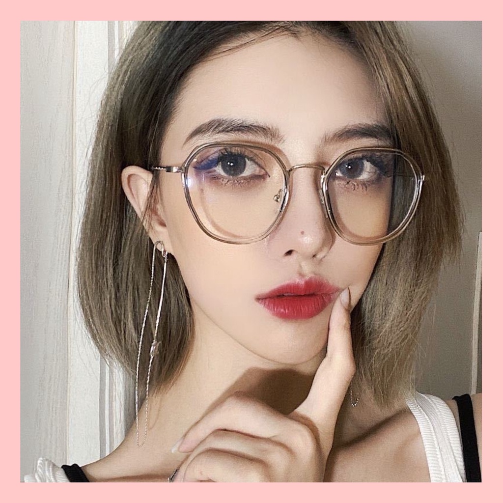 [Mới] Mắt Kính/ Kính Mắt Giả Cận Chống Bức Xạ Gọng Tròn Phong Cách Hàn Quốc Hottrend 2022.