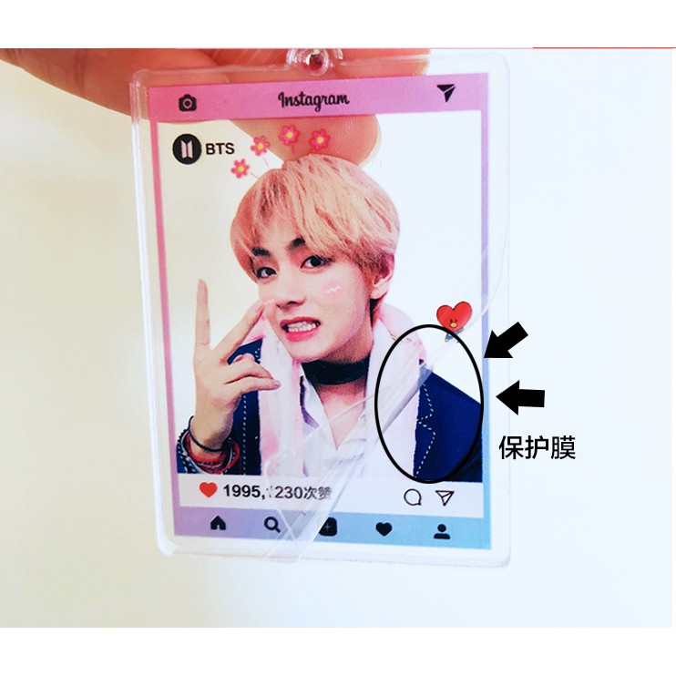 Móc khoá instagram Bangtan