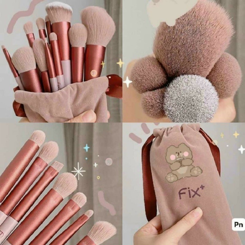 Cọ trang điểm chuyên nghiệp Fix Hồng 13 Cây siêu mềm AmiHouse.99