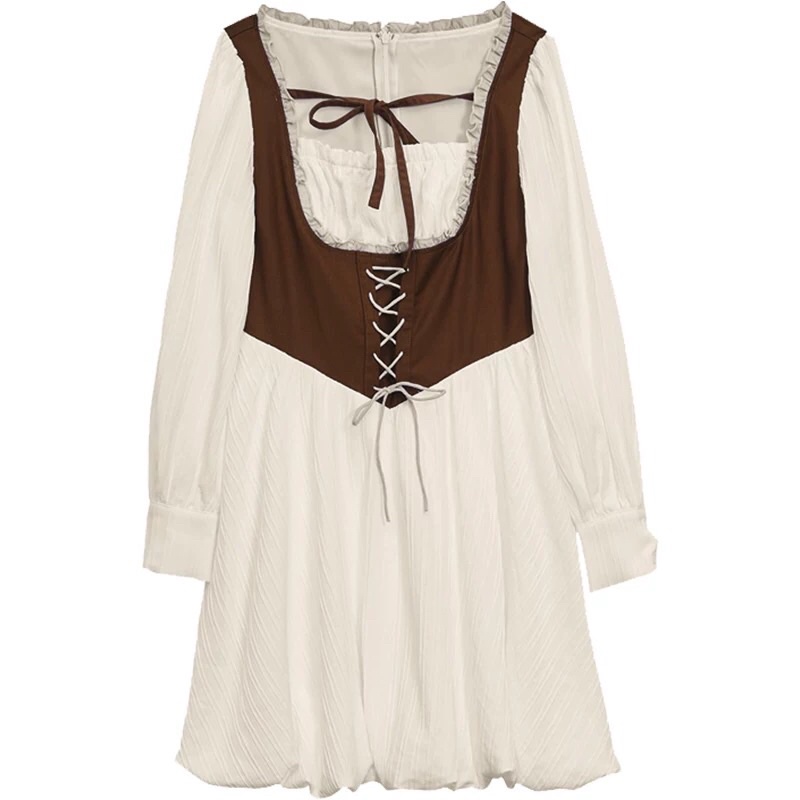 Váy lolita yếm nâu Quảng Châu cực xinh