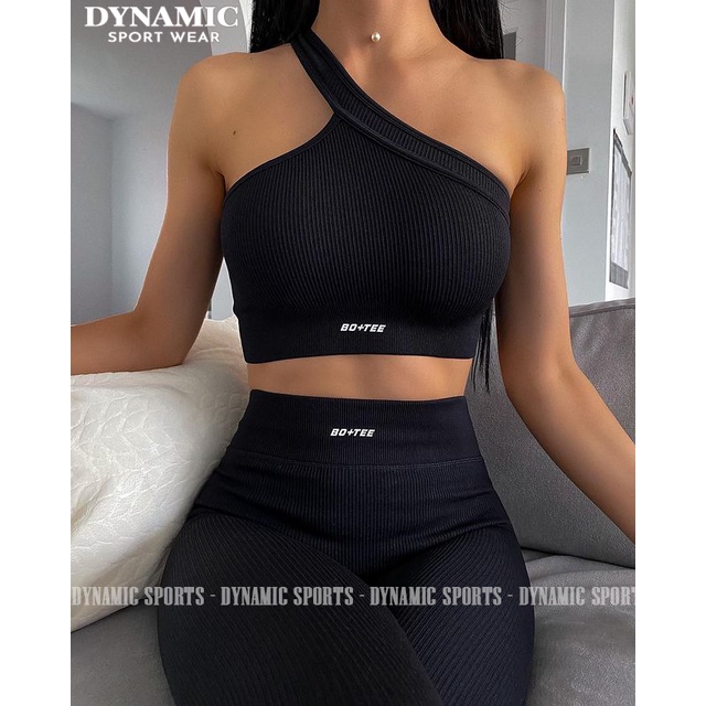 Quần dài và Bra/Croptop tập Gym, Yoga nữ Trinity chất liệu dệt gân co giãn 4 chiều vải mịn