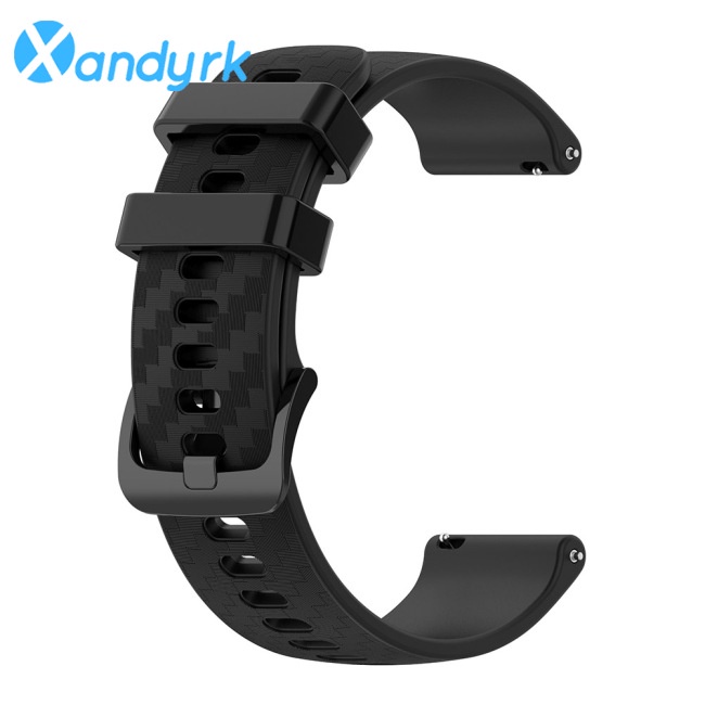 Dây Đeo Silicon Họa Tiết Sợi Carbon Cho Đồng Hồ Thông Minh Omega Smart 20mm