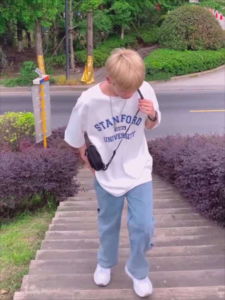 Áo thun unisex nam nữ form rộng tay lỡ phông teen cổ tròn oversize cotton giá rẻ basic đen trắng tee pull STANFORD | BigBuy360 - bigbuy360.vn