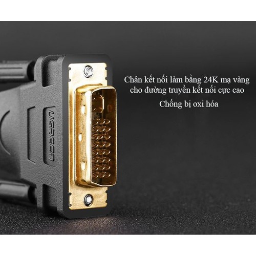 Cáp Chuyển Đổi 2 Chiều HDMI sang DVI 24+1 và DVI to HDMI (Dài 1,5m đến 8m) UGREEN 11150 10135 10136 10137 10164