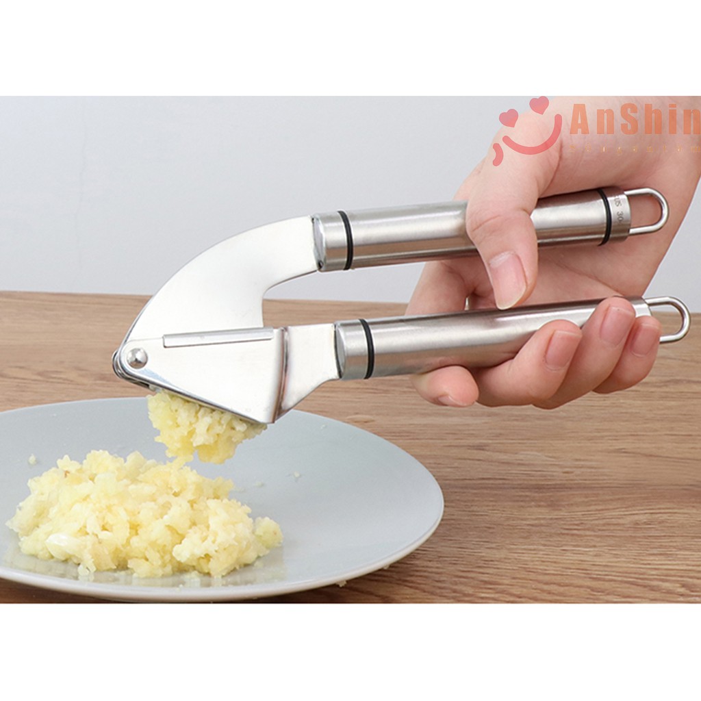 Dụng cụ ép gừng, tỏi chất liệu Inox 304 cao cấp - máy ép tỏi đa năng