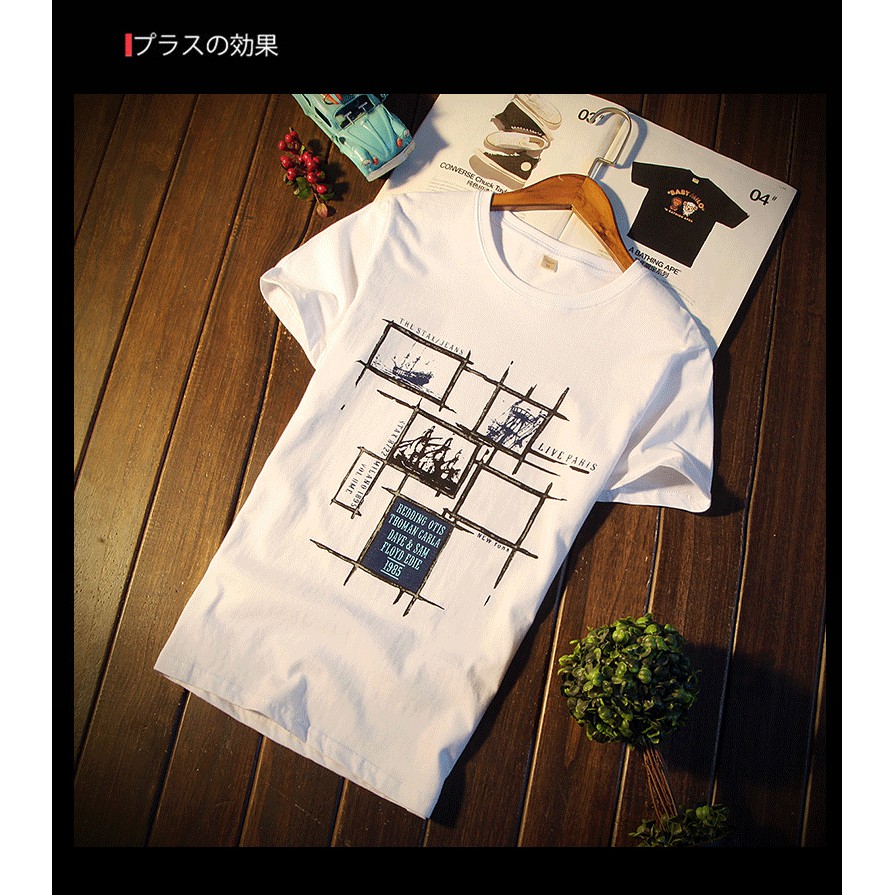 Áo phông nam cổ tròn 2019