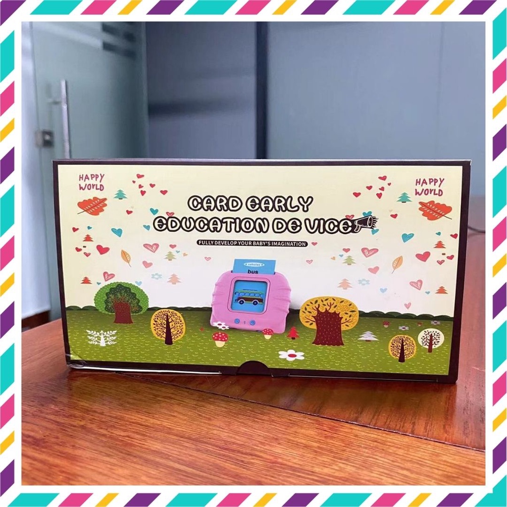 Máy đọc thẻ tiếng anh việt flashcard 112 thẻ 224 từ vựng đồ chơi thông mình cho bé