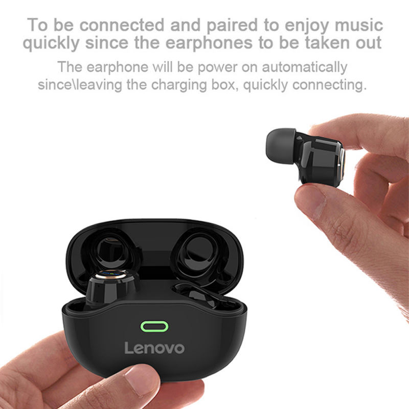 Lenovo X18 Wireless Bluetooth headphones Sports ipx4 Light Touch Button Headset Earplugs Bluetooth earphone with charging box