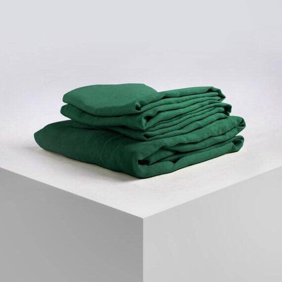 Bộ Chăn Ga Gối Cotton Đũi Màu Trơn (Chat chọn mẫu) | BigBuy360 - bigbuy360.vn