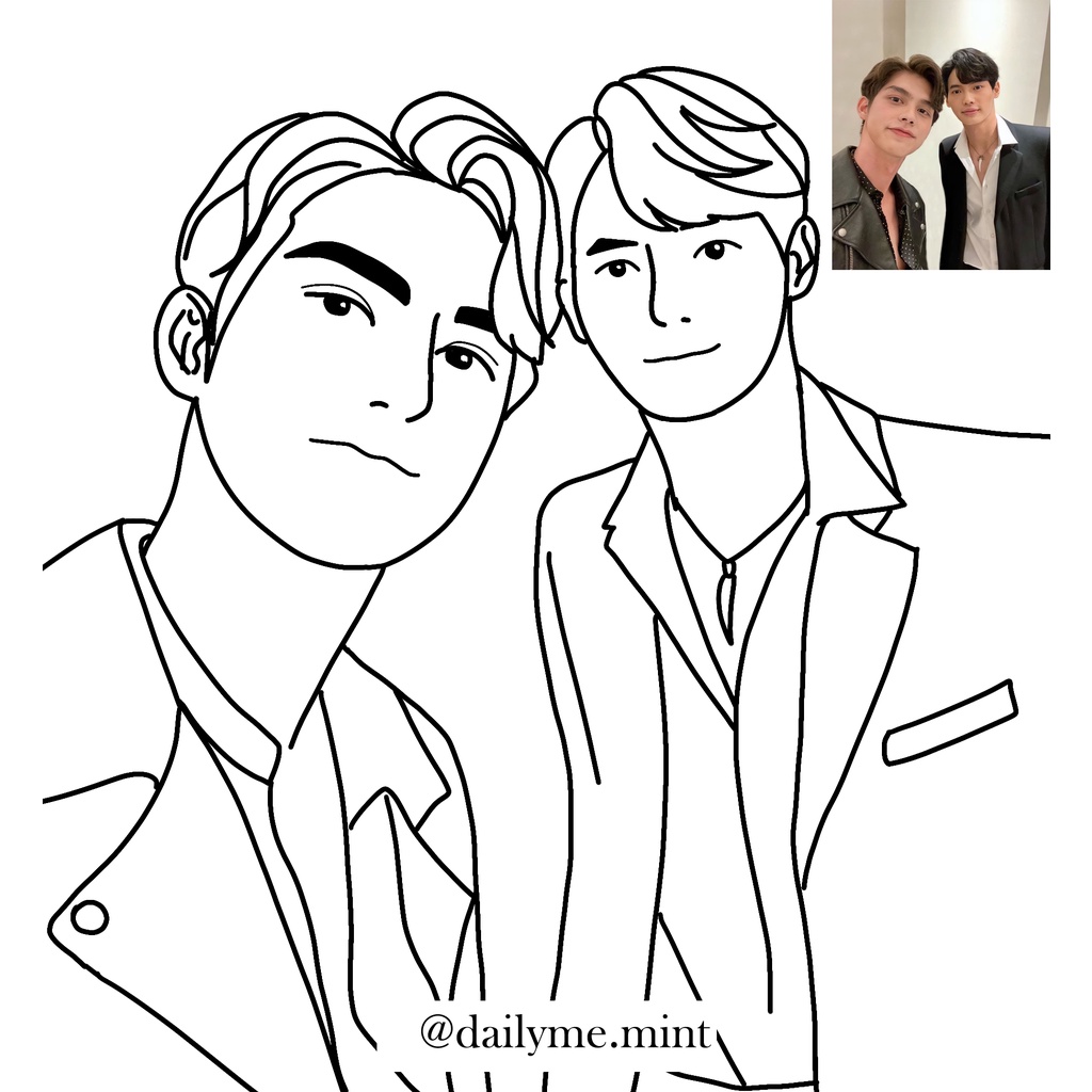 Vẽ Line, Chibi theo yêu cầu không tô màu - dailyme