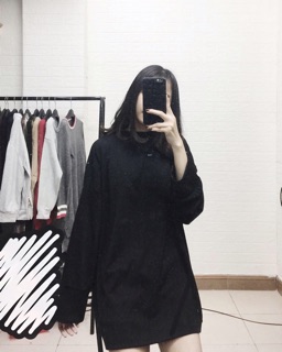 Áo sweater trơn( đen/trắng)
