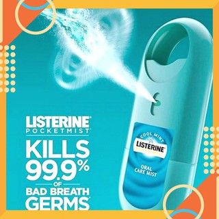 SET 2 chai nước xịt thơm miệng bỏ túi Listerine Cool Mint Pocketmist 7.7ml x 2
