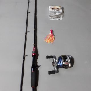 Bộ cần câu lure máy ngang 2m1