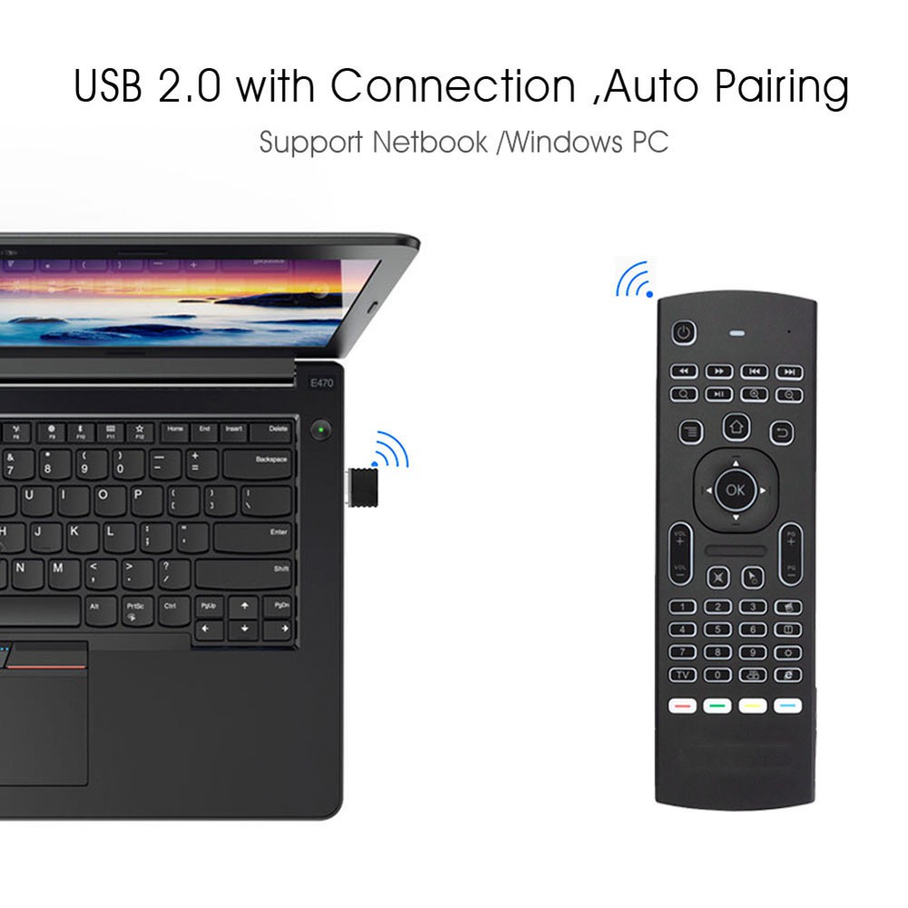 Điều Khiển Từ Xa Hel + Mx3 2.4g Cho Tv Box X96 H96 Android