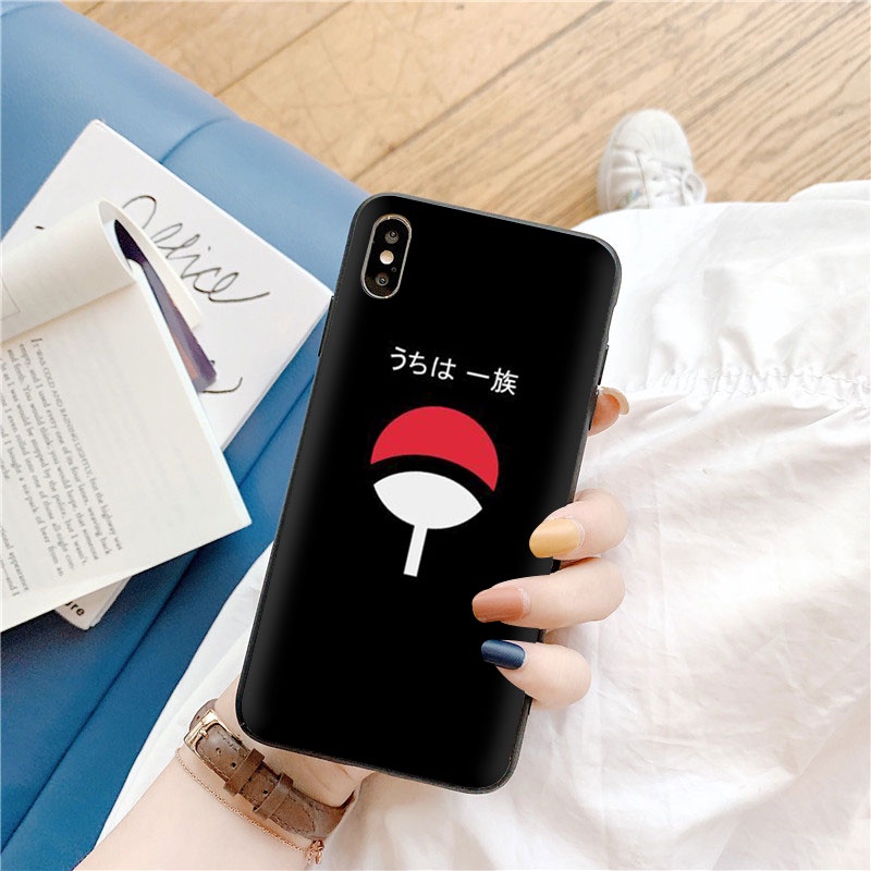 Ốp Điện Thoại silicone Mềm Hình uchiha clan Cho iphone 5 5s 6 6s 7 8 plus se cc16