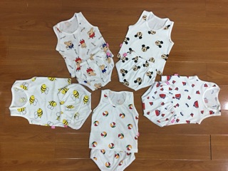 5 bộ coton bé trai, bé gái( hình ngẫu nhiên)