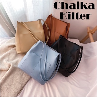 Chaika Kilter CK053 Túi xách sức chứa lớn bề mặt mềm phong cách Pháp cổ điển đơn giản
