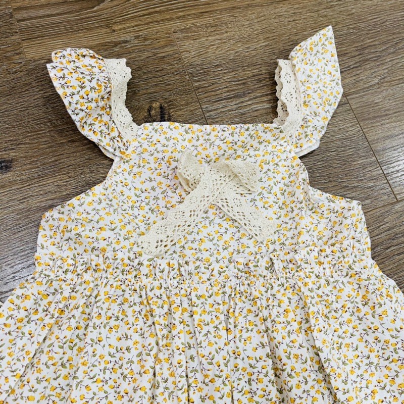 Váy hai dây ren bèo, maxi bé gái, size đại, điệu đà