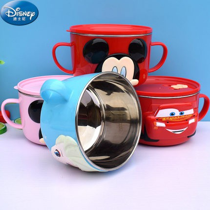 Tô inox 3D cách nhiệt có tay cầm Disney