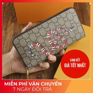 Ví Cầm Tay Nam Nữ GC , Ví Dài Kéo Khóa GC Rắn