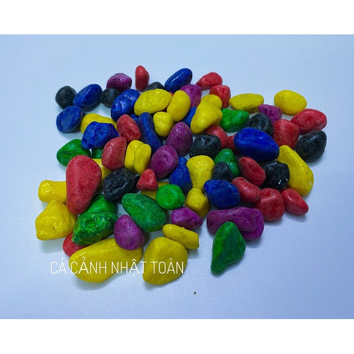 SỎI VIÊN VỪA ĐỦ MÀU TRANG TRÍ BỂ CÁ, CÂY CẢNH 800G